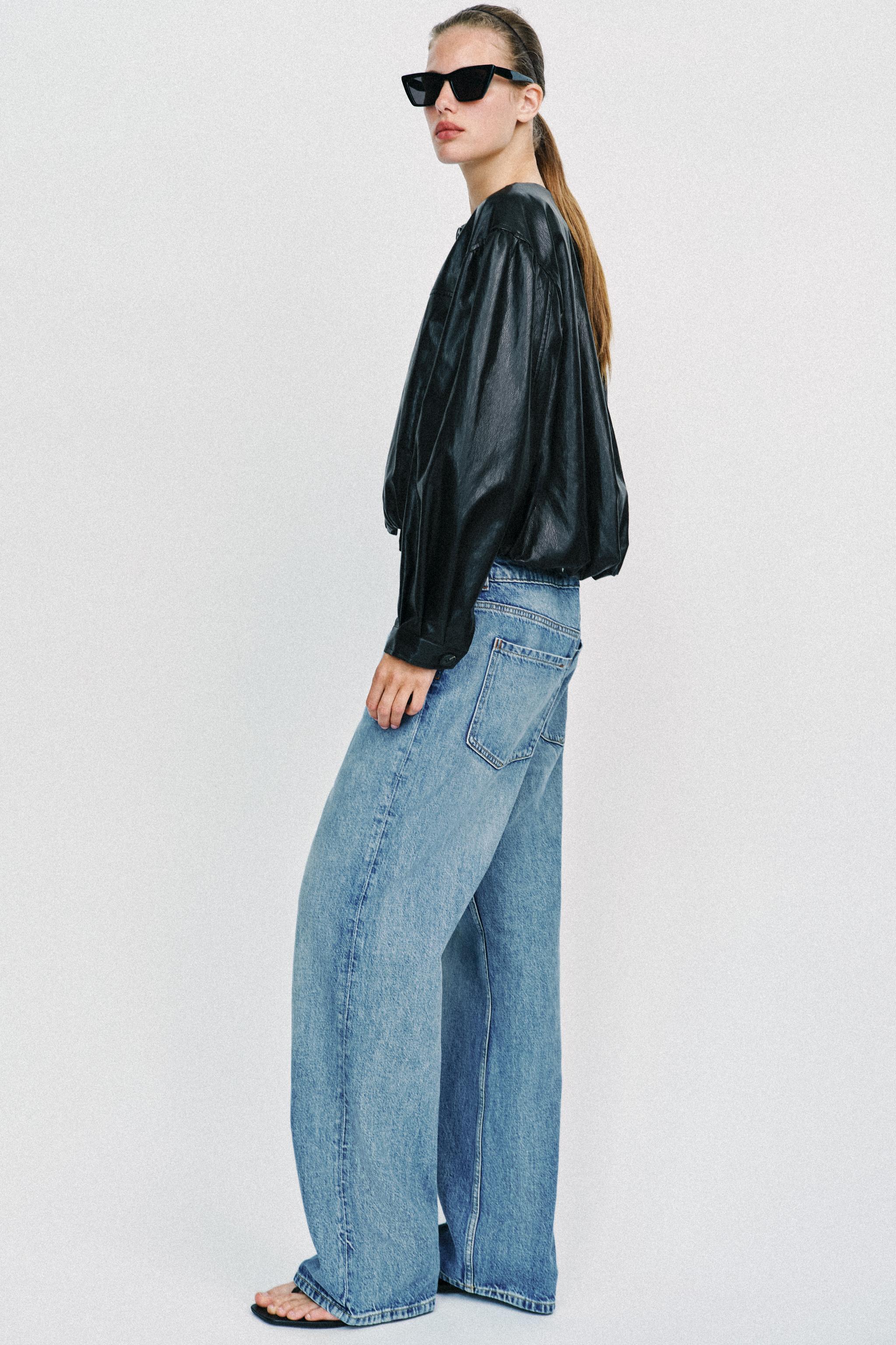 BLOUSON BALLON EN MATIÈRE SYNTHÉTIQUE